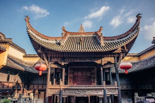 中國建築, 传统建筑, 入口 的 免费素材图片
