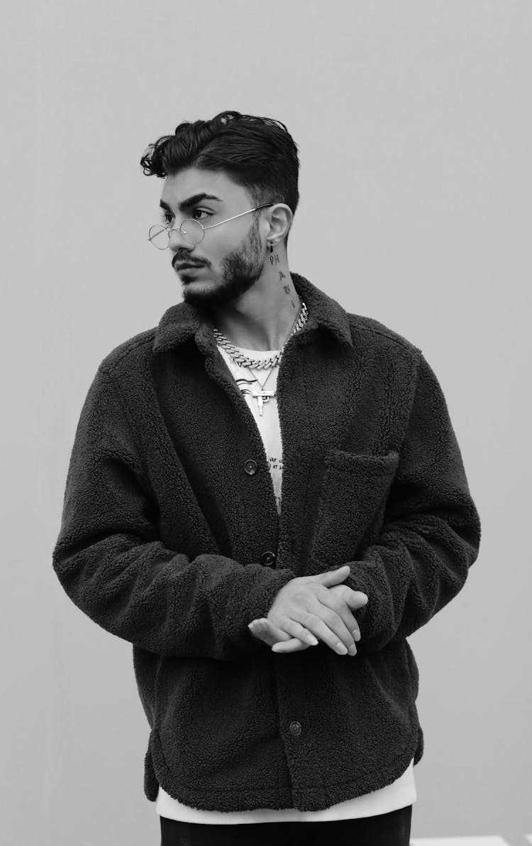 A Bearded Man In A Fleece Jacket 