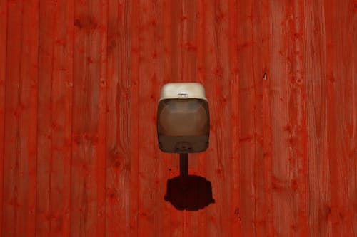 Lamps on a Wooden Wall