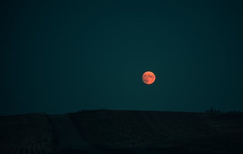 Free stock photo of at night, blood moon, blue sky