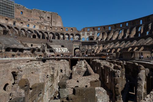 Free Explore the ancient Roman architecture of the Colosseum, a renowned world heritage site, in Rome, Italy. Stock Photo