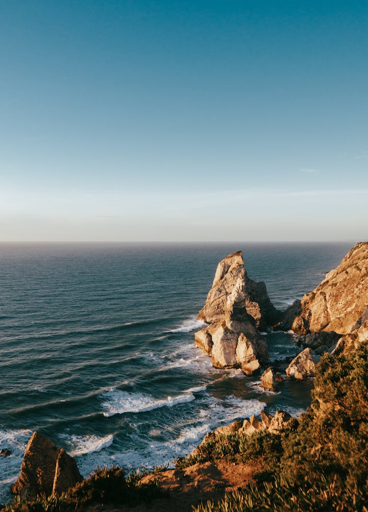 A Shore With Big Rocks