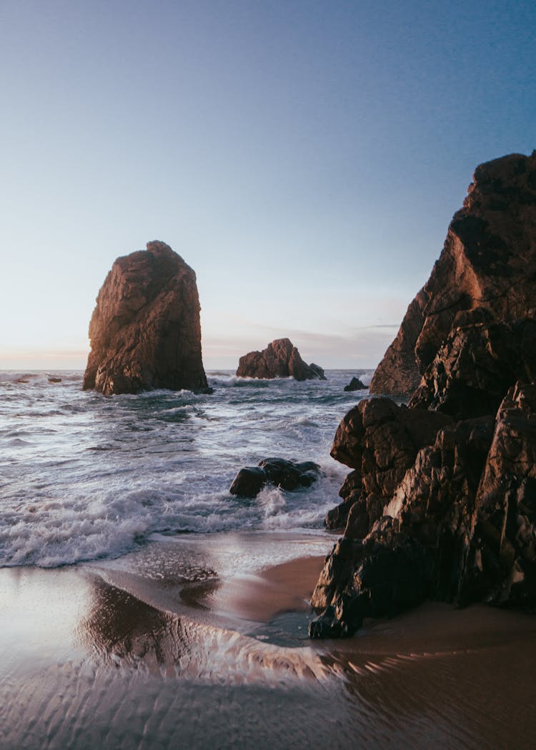 The Praia Da Ursa Beach In Portugal