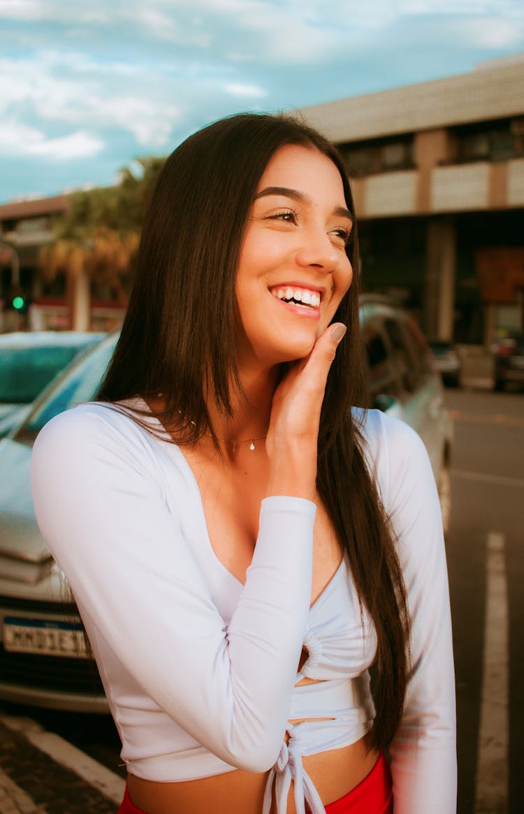 Portrait Of A Woman Smiling