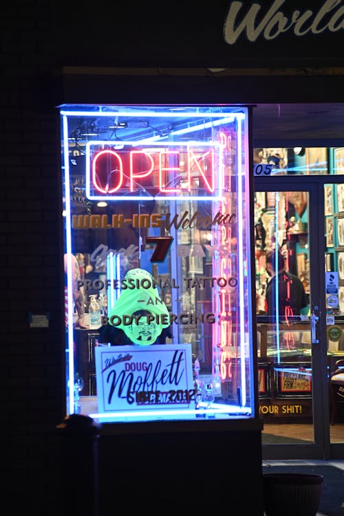 Neon store front