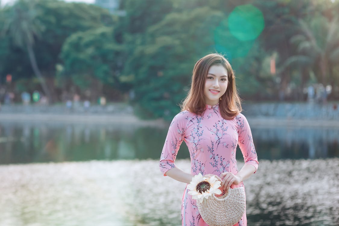 Free Woman Wearing Pink Top Stock Photo