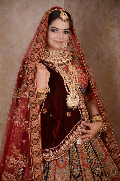 Woman Posing in Traditional Clothing