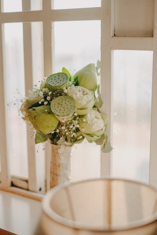 垂直拍攝, 婚禮花束, 微妙 的 免費圖庫相片