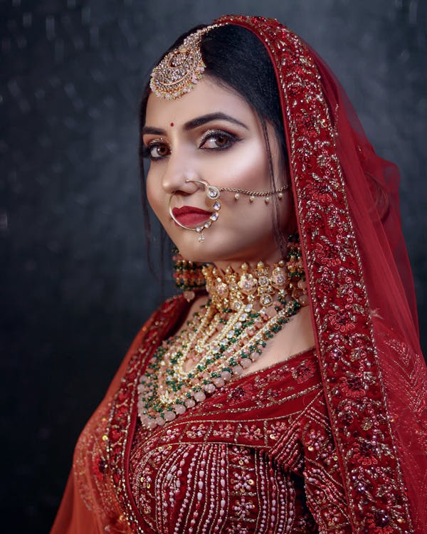 Close-up Photo of Beautiful Woman in Traditional Wear · Free Stock Photo