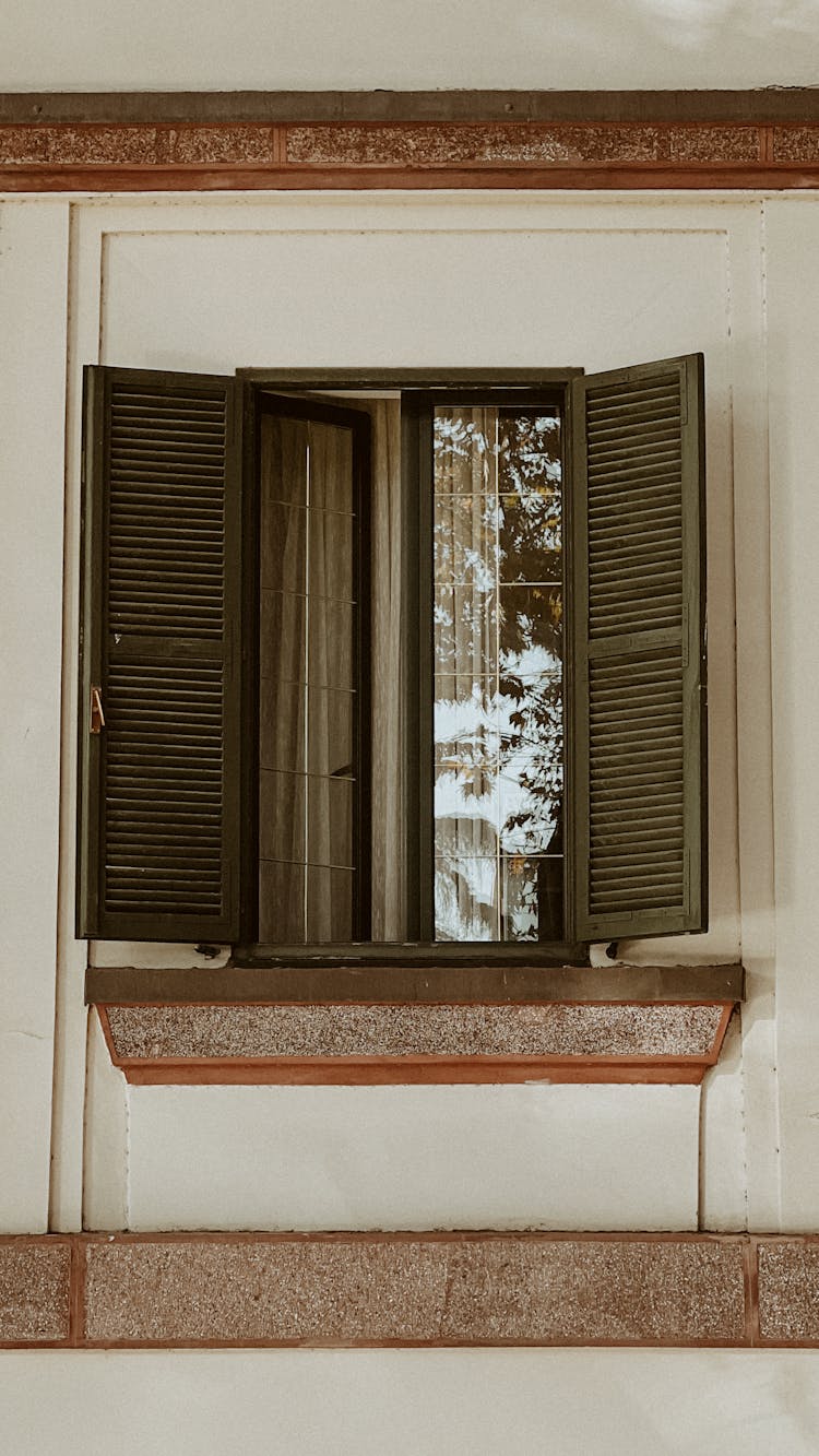 Old Window In A Building 