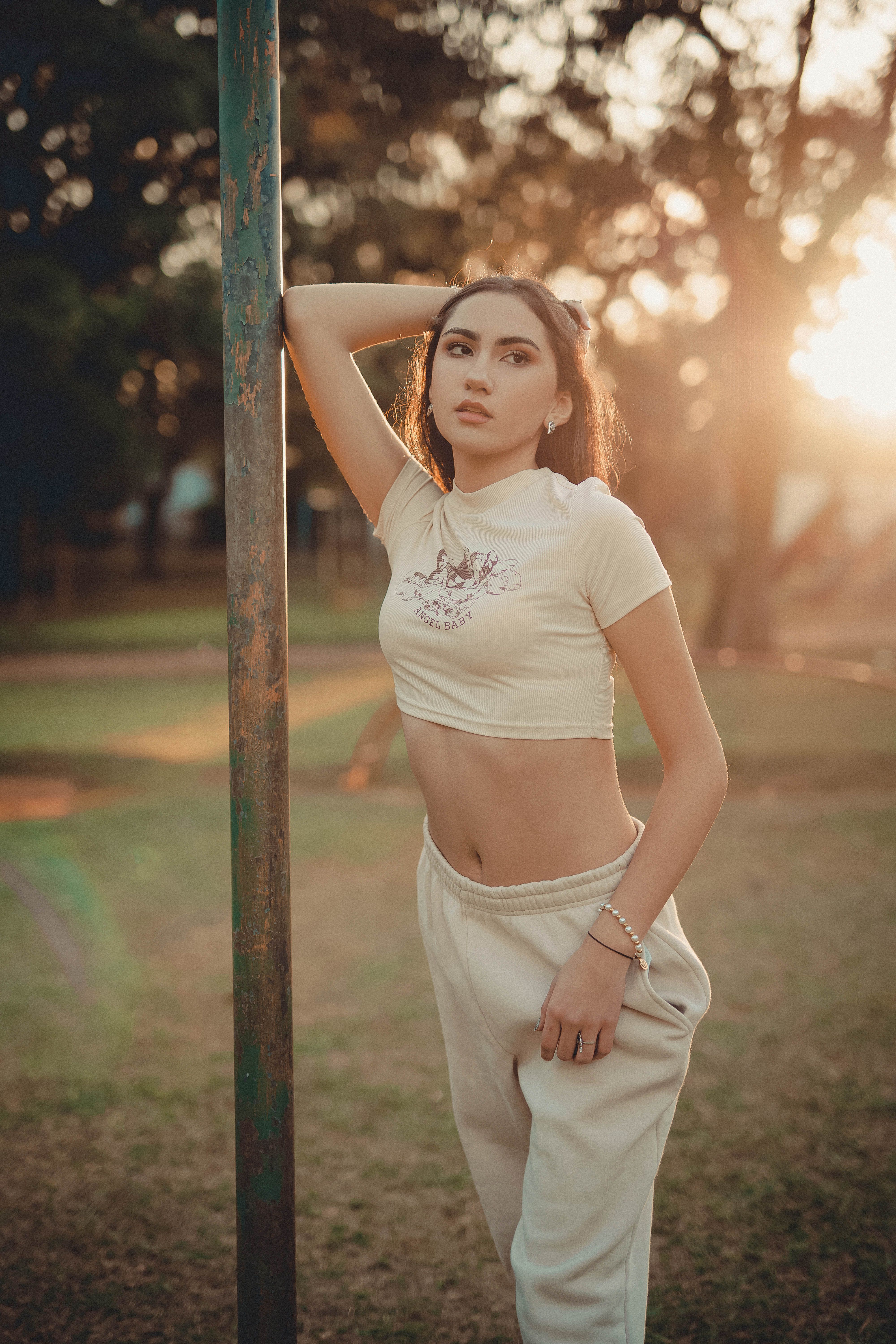 Cropped Bege Estampado