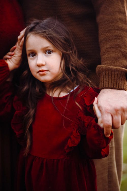 Photograph of a Girl in a Red Dress