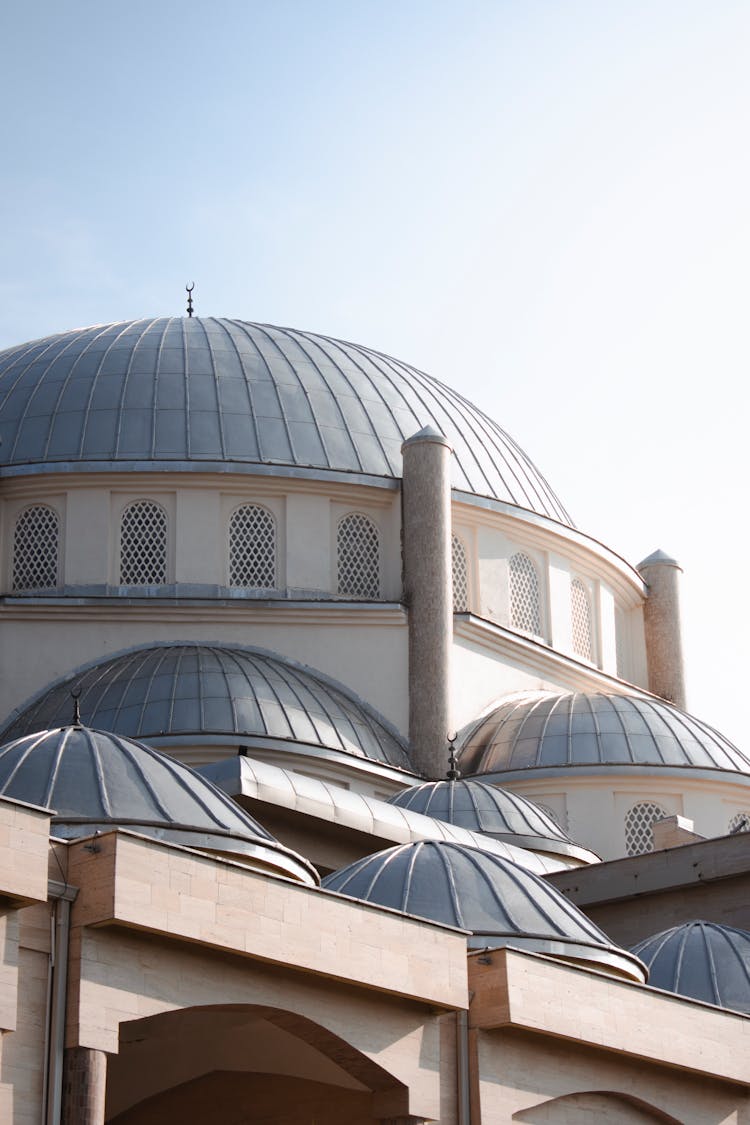 Clear Sky Over Top Of Mosque