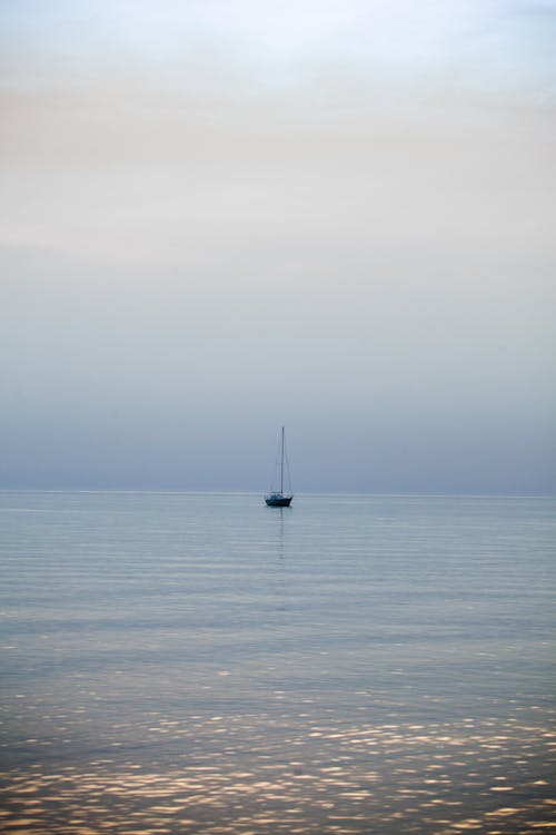 Sailboat on Open Sea
