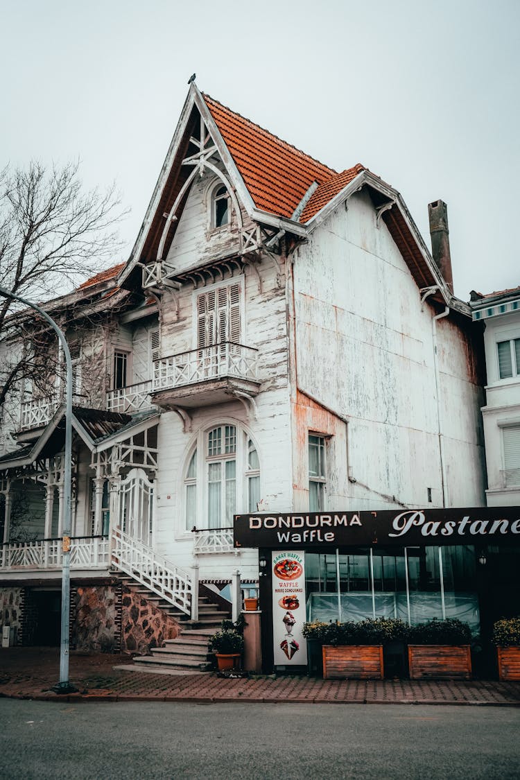 Exterior Of A Wooden House