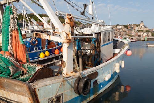 Fishing Boat in a Harbor 