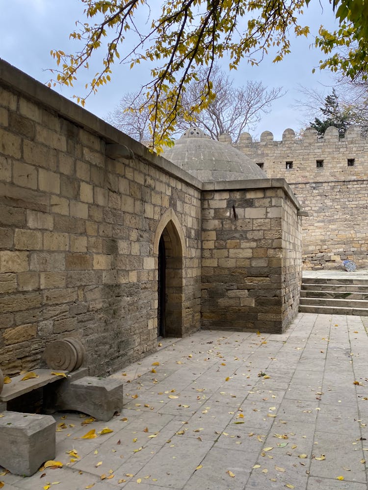 Stone Wall In A Castle 