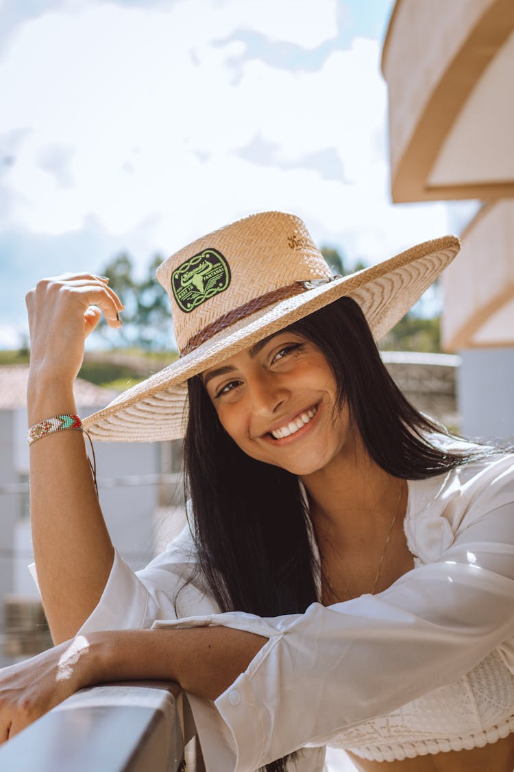 Smiling Woman In Hat