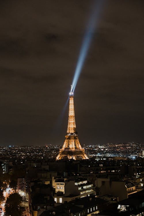 Бесплатное стоковое фото с известная достопримечательность, огни города, париж, франция