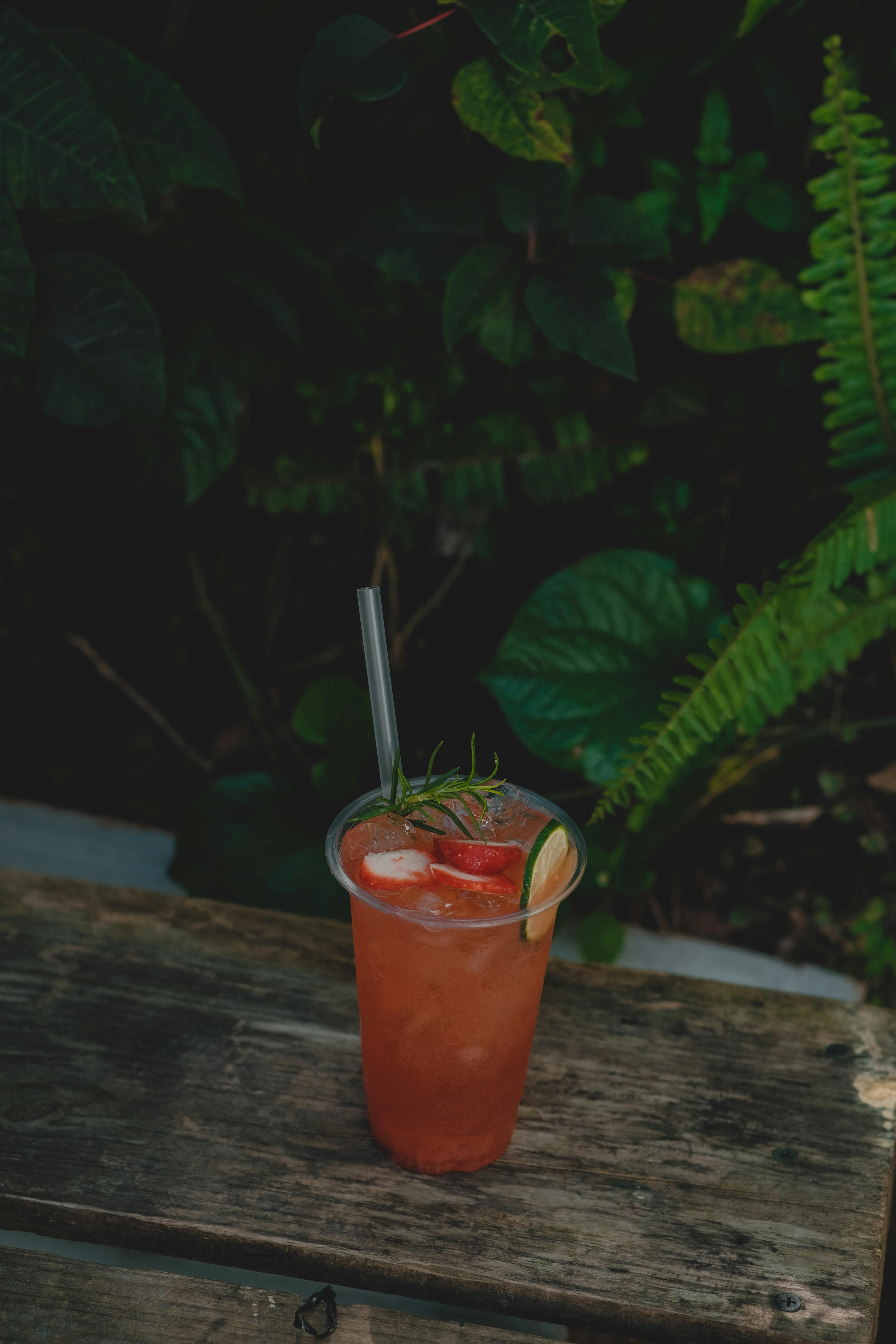 close up of a fruit juice