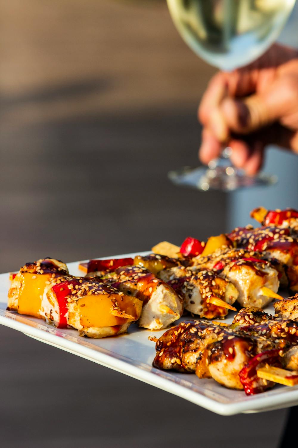 Honey-Glazed Fig and Chicken Skewers Honey-Glazed Fig and Chicken Skewers
