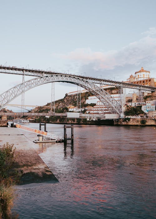 dikey atış, dom luis ben köprü, douro nehri içeren Ücretsiz stok fotoğraf