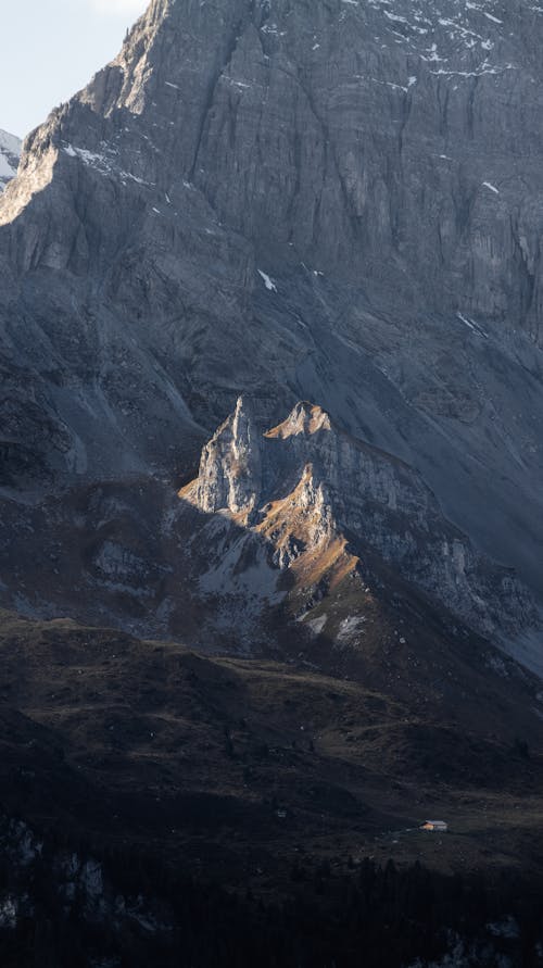 Vertical Mountain Cliff