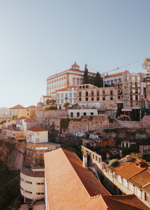 Buildings on Hill in Porto