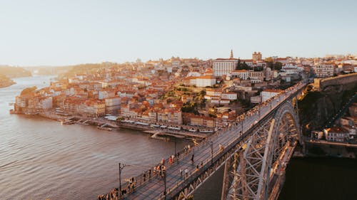 Kostenloses Stock Foto zu douro, fluss, hängebrücke