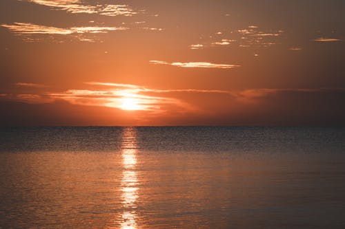Kostnadsfri bild av gyllene timmen, hav, Sol