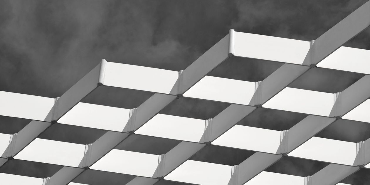 Square Pattern on Ceiling Construction · Free Stock Photo