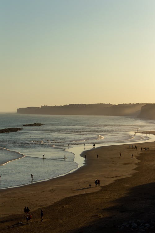 Free Beach at Sunset Stock Photo