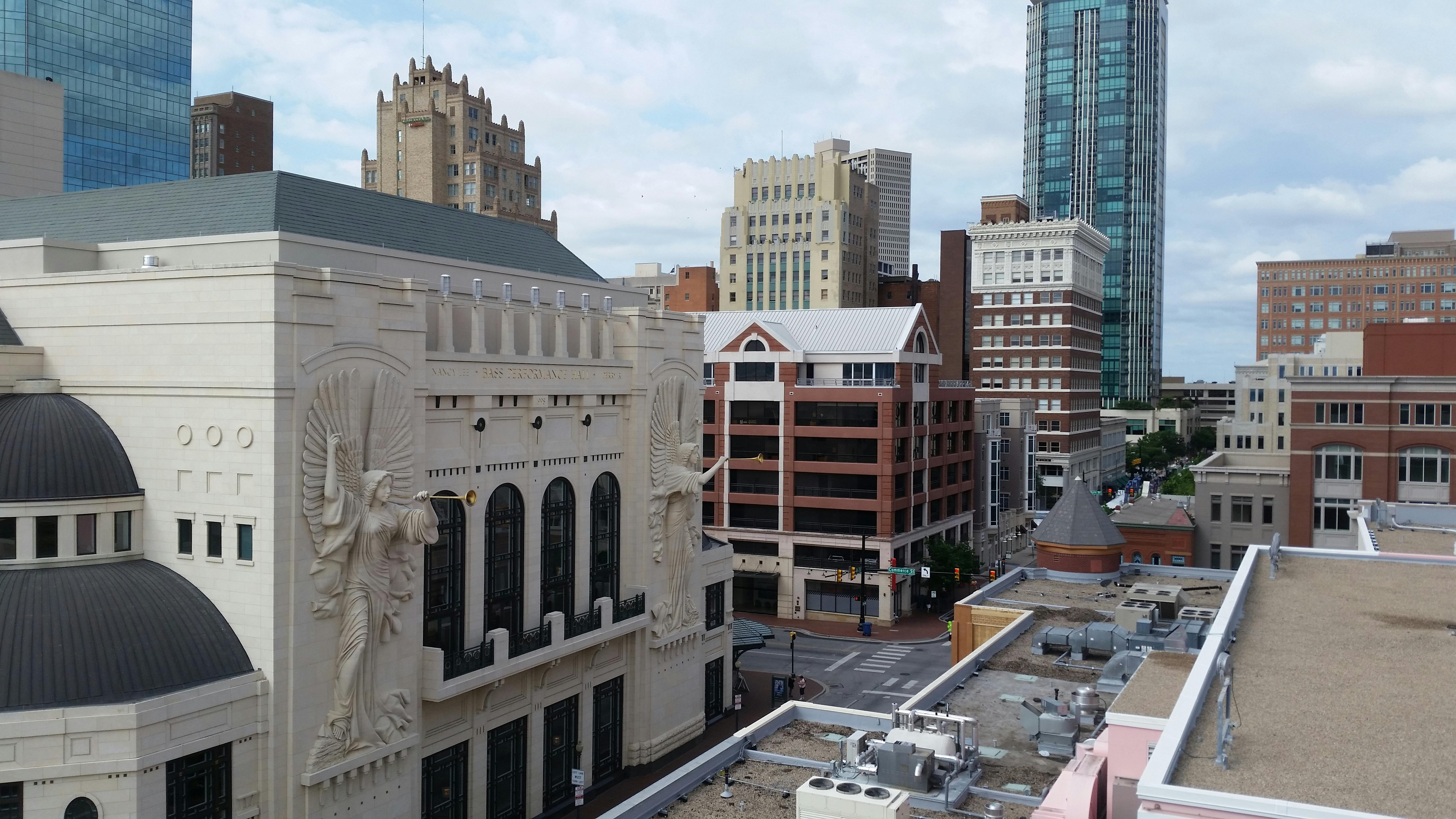 Free stock photo of bass hall, city scape, city view