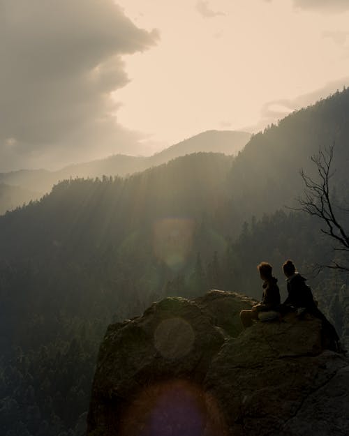 Бесплатное стоковое фото с горы, закат, исследователь
