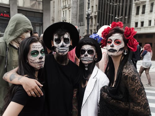 Photo of People with Face Paint