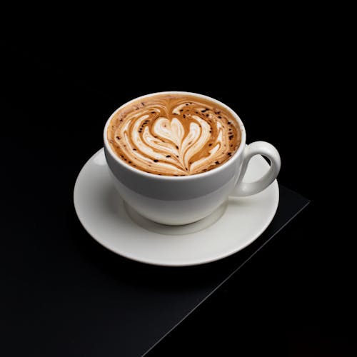 Free A Hot Mocha Drink on White Ceramic Cup Stock Photo