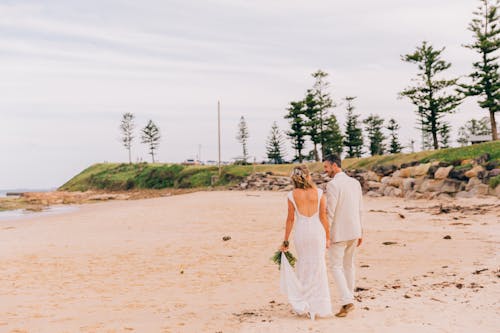 Newlyweds on the Beach