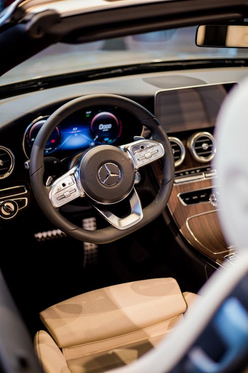 Red and Black Mercedes Benz Car Interior · Free Stock Photo