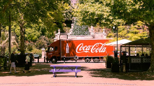 Coca Cola truck at chrismas