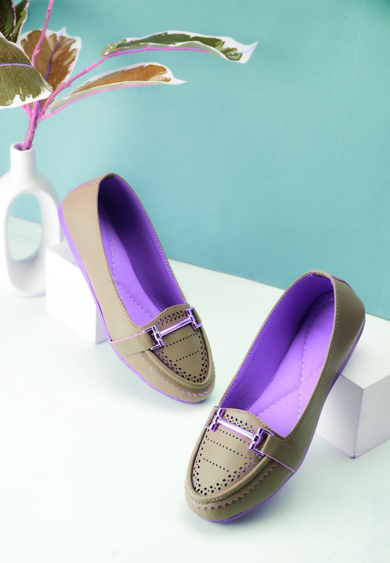 Purple Bow Ballet Flats