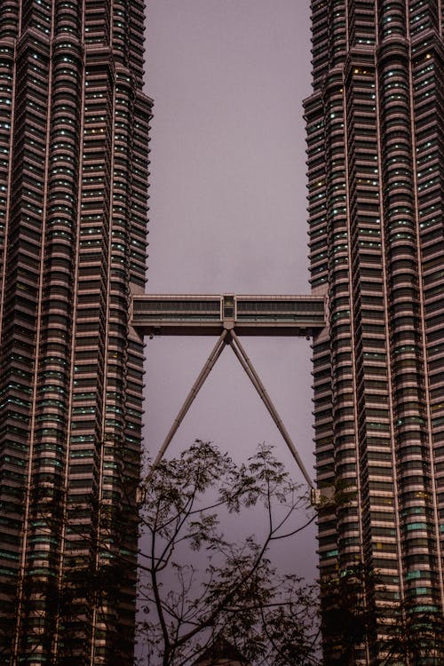 The Petronas Twin Towers Skybridge in Kuala Lumpur, Malaysia