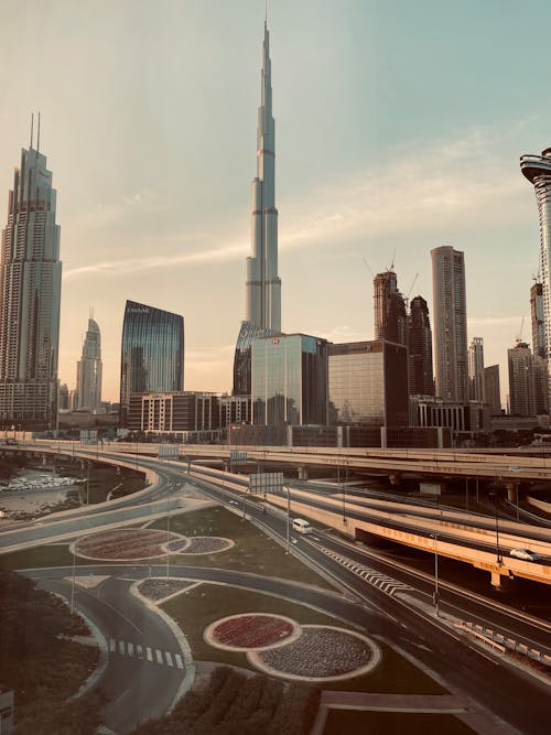 Free High Rise Buildings in Dubai Stock Photo
