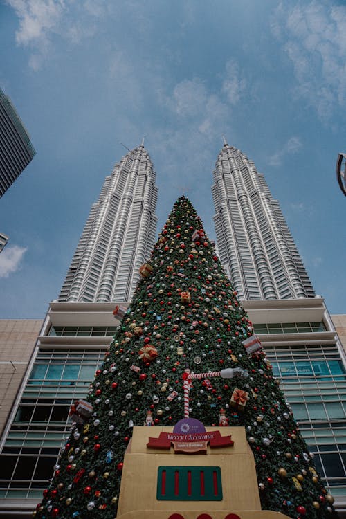 Christmas Tree in Front of the Petronas Towers