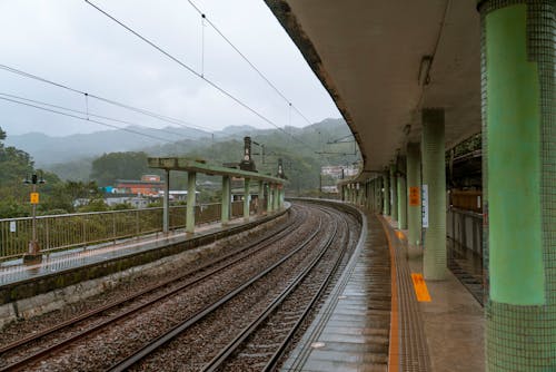 An Empty Train Station