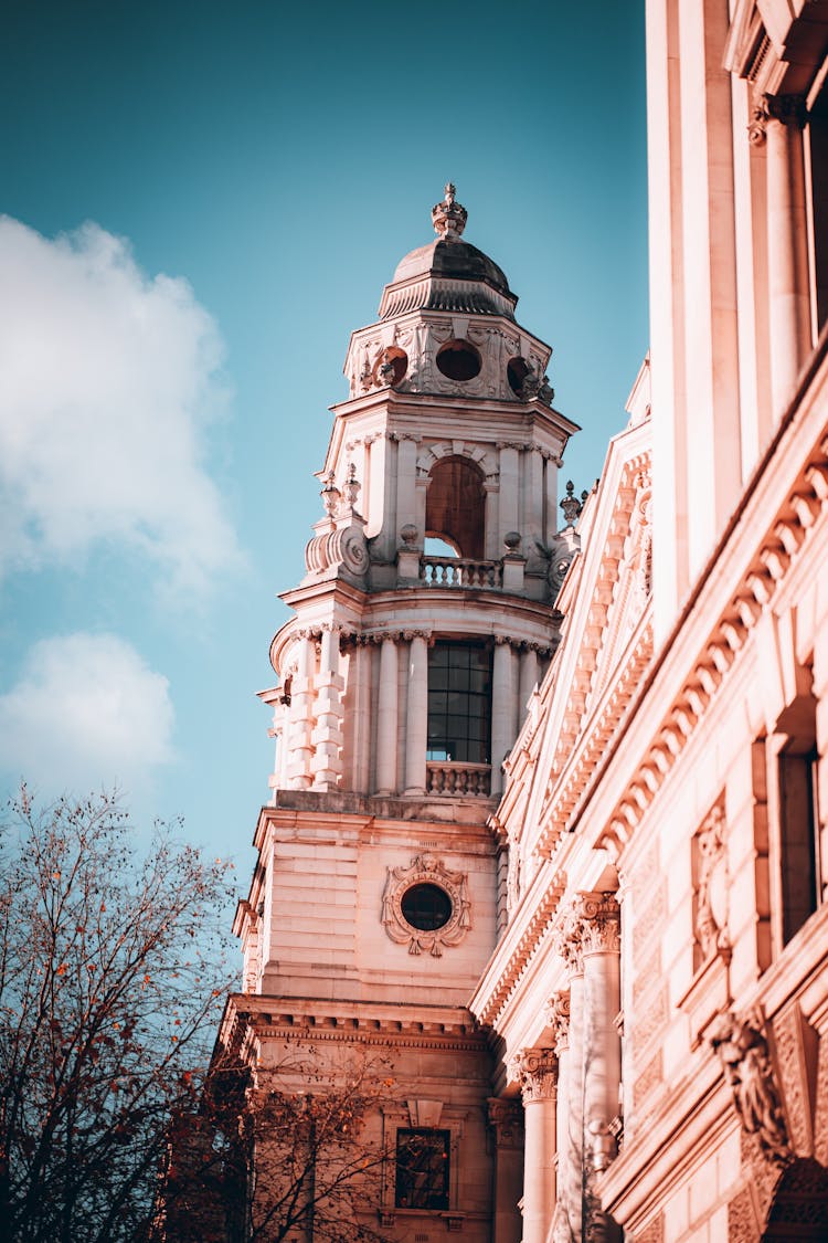 Facade Of Saint Paul Cathedral In London