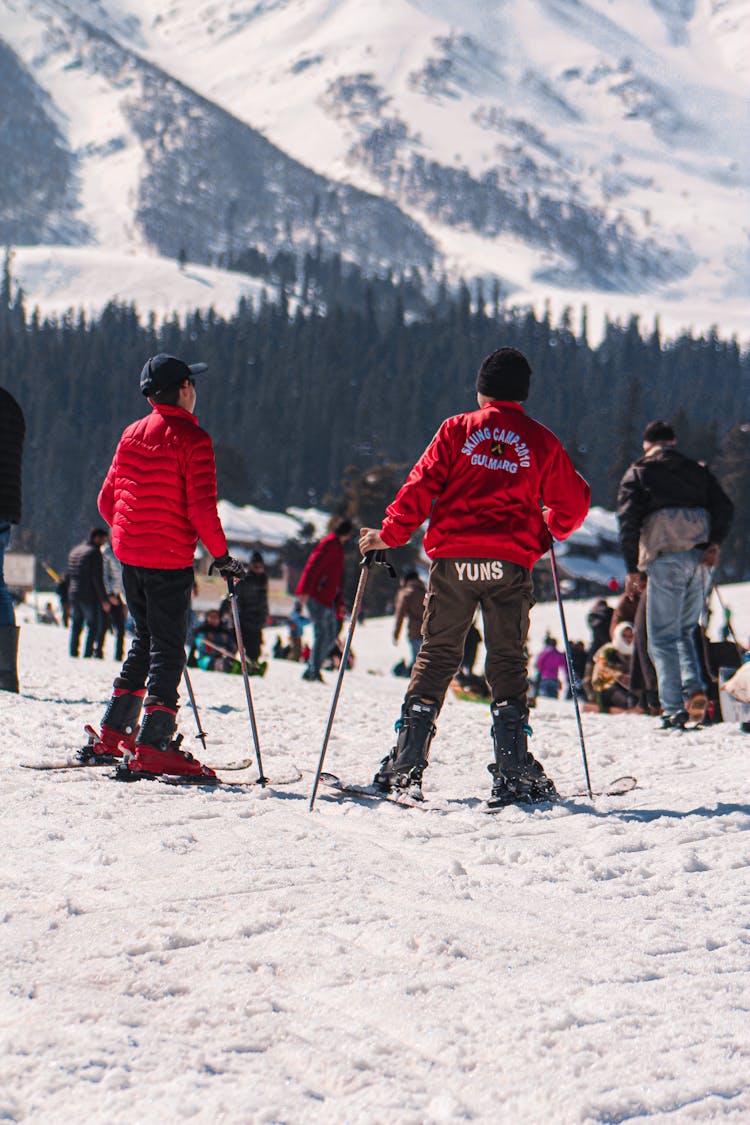 People Skiing During Winter