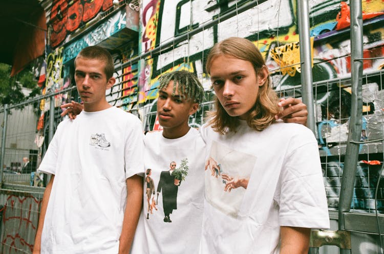 Group Of Young Men In Casual Clothing 