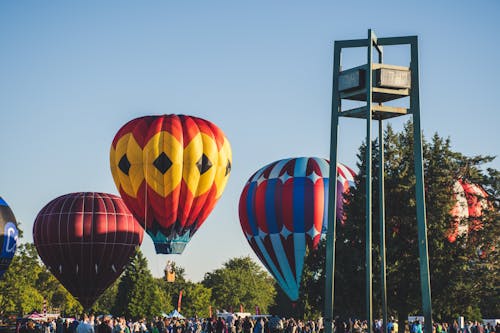 Ingyenes stockfotó emberek, fesztivál, hőlégballonok témában