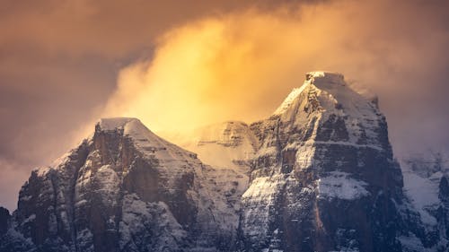 altın saat, dağ, doğa içeren Ücretsiz stok fotoğraf
