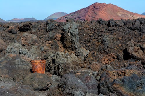 Heap of Rocks and Volcano Ash 